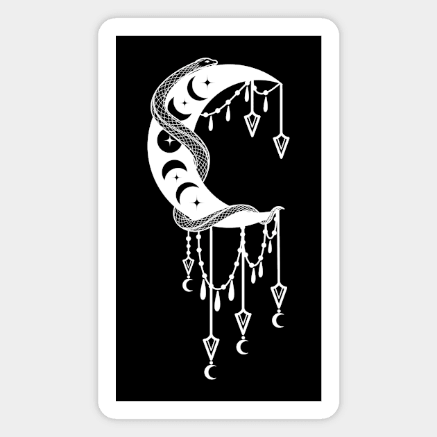 MOON TATTOO Magnet by Introvert Home 